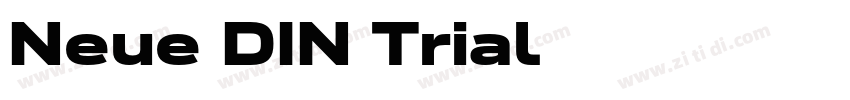 Neue DIN Trial字体转换